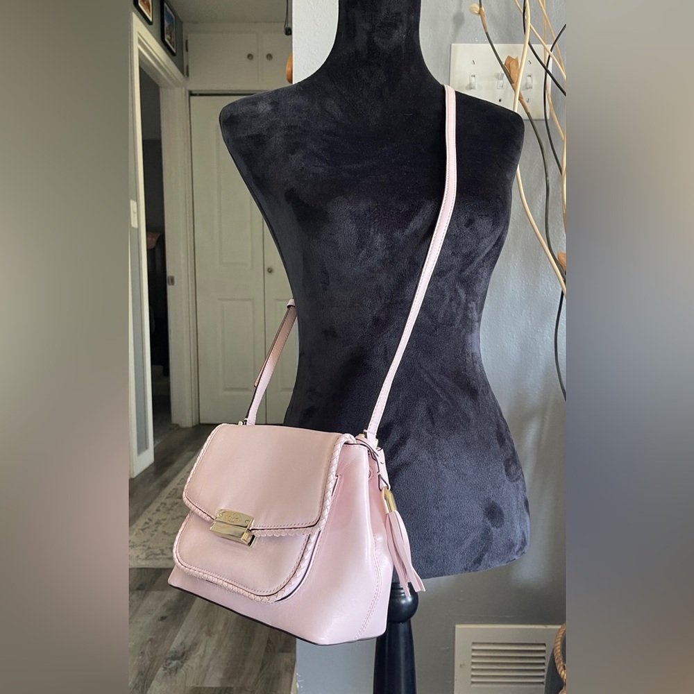 Kate Spade NY Jaclynn Blush Pink Leather Crossbody Shoulder Bag